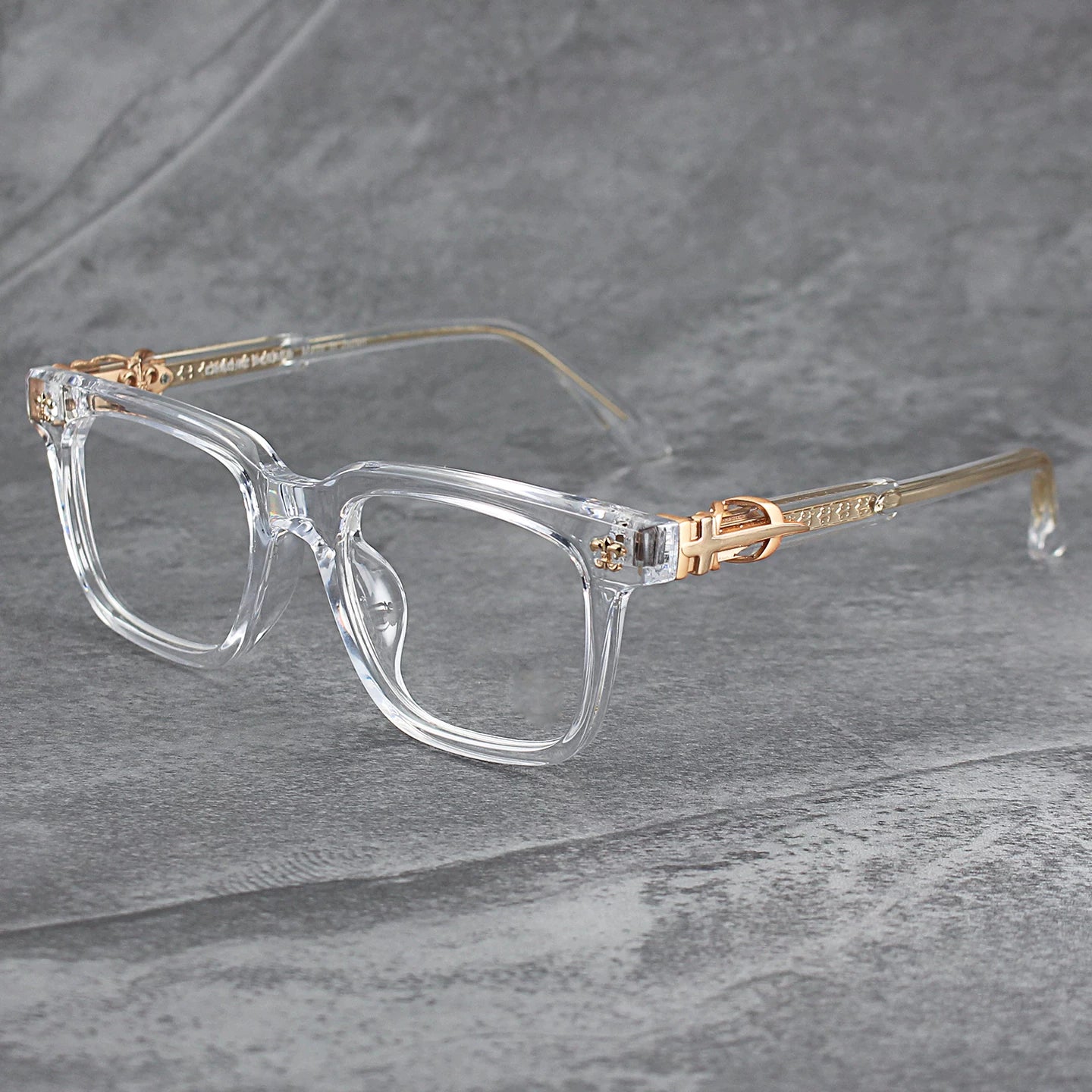 Rich lifestyle Brille – Klarglas & Schwarz
